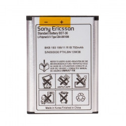 باتری موبایل مدل BST-36 ظرفیت 750 میلی آمپر ساعت مناسب برای گوشی موبایل سونی اریکسون K510
                    غیر اصل