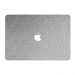 برچسب پوششی ماهوت مدل Silver Silicon-Texture مناسب برای لپ تاپ Macbook 12inch Retina
