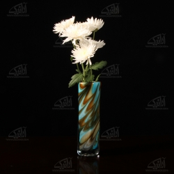 گلدان مینیاتوری شیشه گری با حرارت مستقیم‏ ‏ رنگارنگ‏ طرح ‏رعنا‏ مدل 1015900001