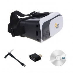 هدست واقعیت مجازی کویلو مدل VR Box به همراه پنکه USB و مبدل MicroUSB و DVD نرم افزار