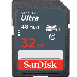 کارت حافظه SDHC سن دیسک مدل Ultra کلاس 10 استاندارد UHS-I U1 سرعت 48MBps ظرفیت 32 گیگابایت