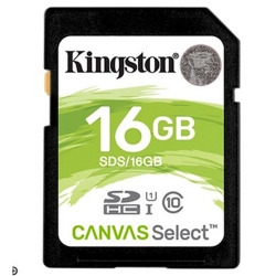 کارت حافظه SDXC کینگستون مدل CANVAS Select کلاس 10 استانداردUHS-I U1سرعت 80MBps ظرفیت 16 گیگابایت