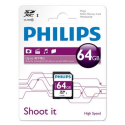 کارت حافظه فیلیپس SD Card 64GB FM64SD55B