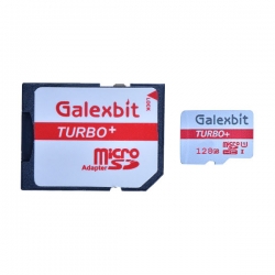 کارت حافظه microSDHC گلکسبیت مدل Turbo کلاس 10 استاندارد UHS-I سرعت 80MBps ظرفیت 128 گیگابایت به همراه آداپتور SD