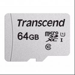 کارت حافظه microSDHC ترنسند مدل 300S کلاس 10 استاندارد UHS-I U1 سرعت 95MBps ظرفیت 64 گیگابایت