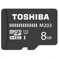 کارت حافظه microSDHC توشیبا مدل M203 کلاس 10 استاندارد UHS-I سرعت 100MBps ظرفیت 8 گیگابایت