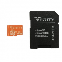کارت حافظه micro SDHC وریتی مدل high speed کلاس 10 استاندارد UHS-IU1 سرعت 95MBps ظرفیت 16 گیگابایت به همراه آداپتور SD