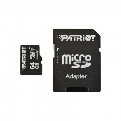 کارت حافظه microSDXC پتریوت کلاس 10 استاندارد UHS-I سری LX سرعت 85MB/s ظرفیت 64 گیگابایت همراه با آداپتور SD