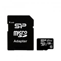 کارت حافظه microSDXC سیلیکون پاور مدل ELITE کلاس 10 استاندارد UHC-I U1 سرعت 85MBps ظرفیت 128 گیگابایت به همراه آداپتور SD