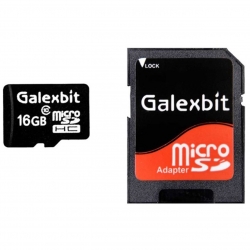 کارت حافظه microSD گلکسبیت کلاس 10 استاندارد U1 سرعت 45MBps همراه با آداپتور SD ظرفیت 16 گیگابایت