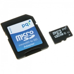 کارت حافظه پی کیو آی 64GB UHS-I Class10 به همراه آداپتور