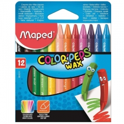 مداد شمعی 12 رنگ مپد مدل وکس کد 53545