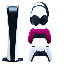 مجموعه کنسول بازی سونی مدل PlayStation 5 Digital ظرفیت 825 گیگابایت به همراه هدست و دسته اضافه