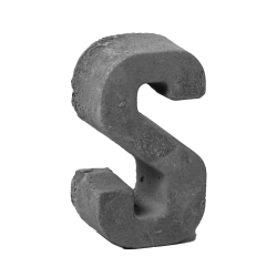 مجسمه بتنی طرح حروف مدل S