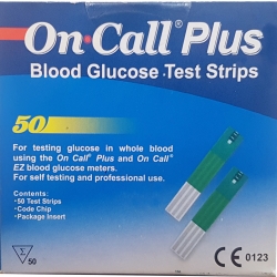 نوار تست قند خون ایکان مدل On Call Plus G133-115 بسته 50 عددی