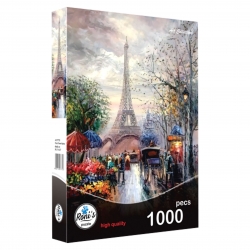 پازل 1000 تکه رونیز مدل بازار گل پاریس کد 7735
