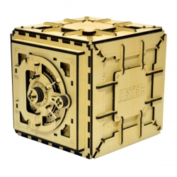 پازل سه بعدی چوبی آرتک مدل گاو صندوق با رمز 3 مرحله ای