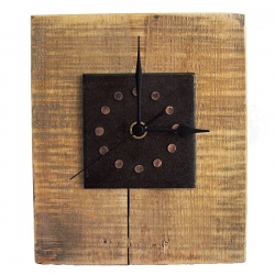 ساعت رومیزی چوبی مدل استون کد 6124