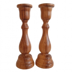 شمعدان مدل چوبی  T13 مجموعه دو عددی