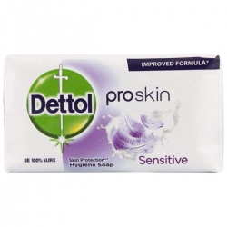 صابون ضد باکتری دتول مدل Proskin Sensitive وزن 65 گرم بسته 6 عددی