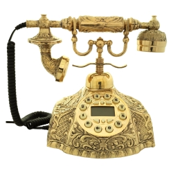 تلفن برنزی کلاسیک مدل گرد کد 533