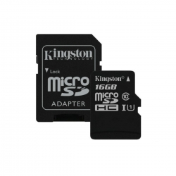 عنوان : کارت حافظه microSDHC کینگستون مدل Canvas Select کلاس 10 استاندارد UHS-I U1 سرعت 80MBps ظرفیت 16 گیگابایت به همراه آداپتور SD