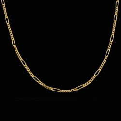 زنجیر طلا 18 عیار زنانه طلای مستجابی مدل فیگارو کد M02