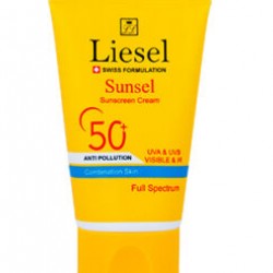 ضد آفتاب بی رنگ SPF50 سانسل پوست مختلط لایسل