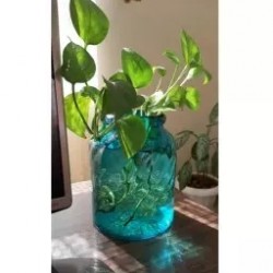 گلدان رومیزی دستساز شیشه ای رنگی